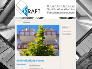 Handwerksmarketing, Blechnerei, kleine Website für einen Handwerksbetrieb, Logoentwicklung und Geschäftsausstattung